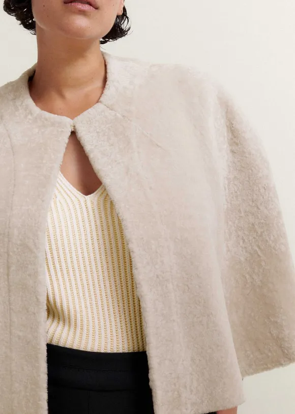 Luxe Shearling Cape