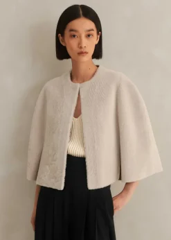 Luxe Shearling Cape