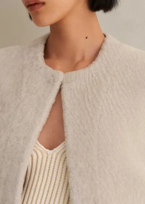 Luxe Shearling Cape