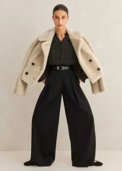 Luxe Short Shearling Coat