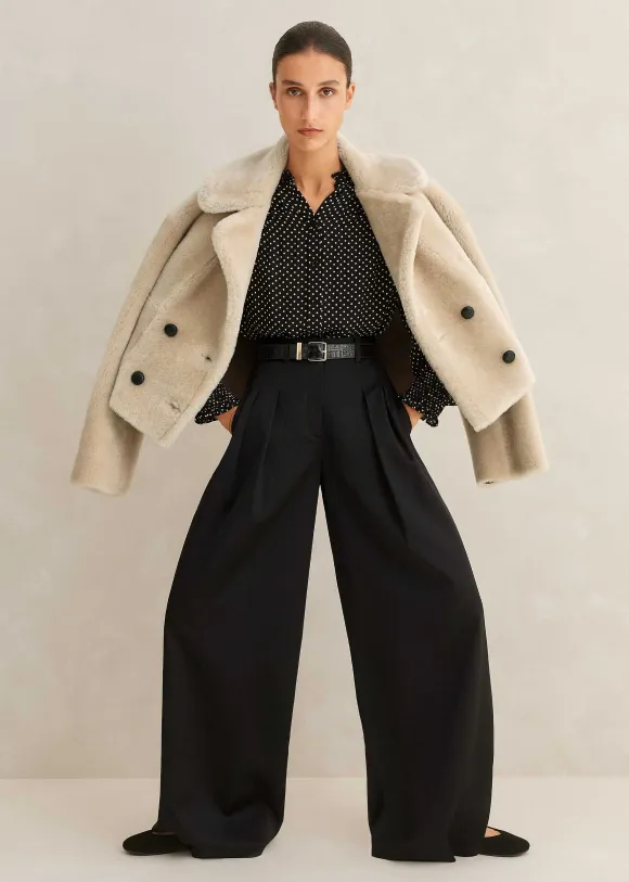 Luxe Short Shearling Coat