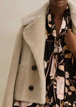 Luxe Short Shearling Coat