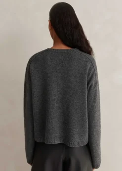 Merino Cashmere Relaxed Crop Jumper + Snood