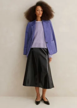 Merino Cashmere Silk Relaxed Jumper + Snood