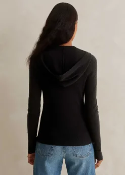 Merino Stretch Rib Layering Hoody