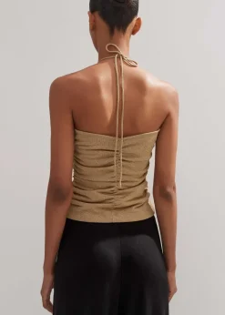 Metallic Bandeau Top