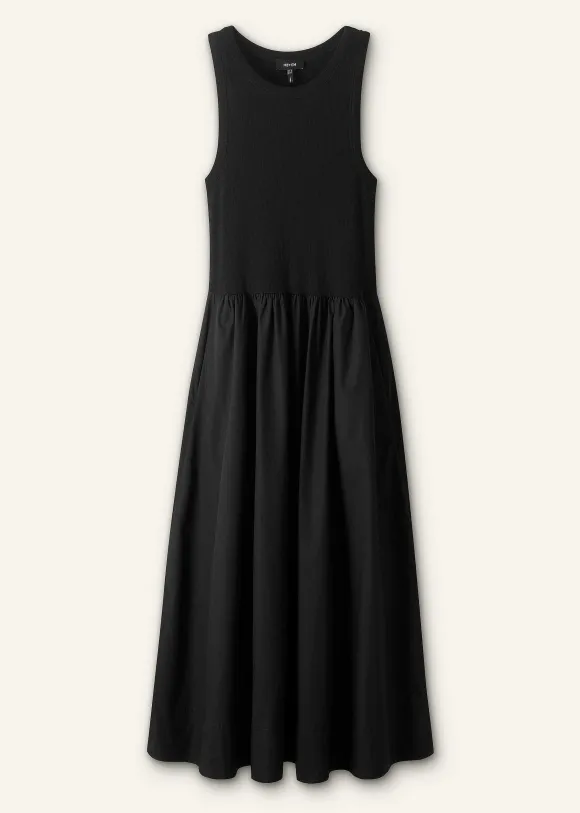 Mixed Media Maxi Dress