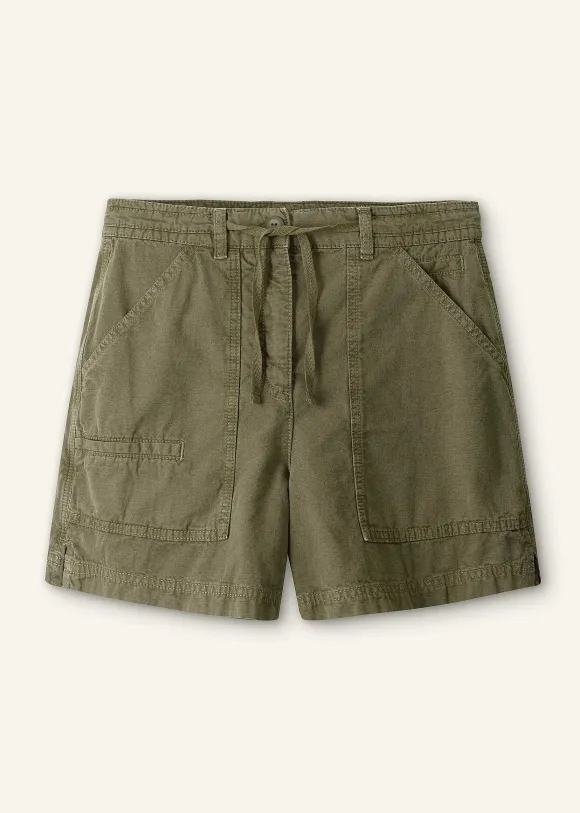 Oversized Patch Short + Tie