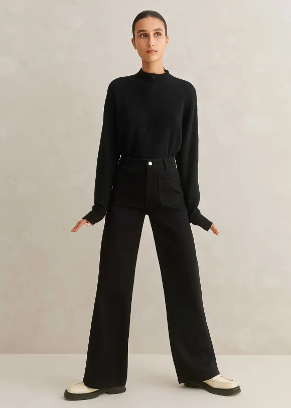 Patch Pocket Subtle Flare Jean