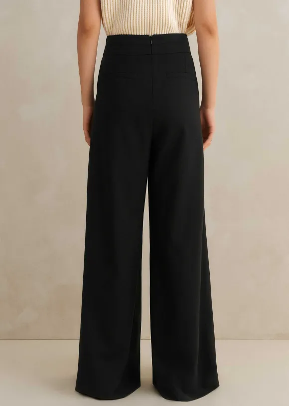 Pleated Ultra Wide-Leg Trouser