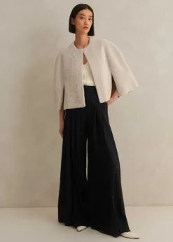 Pleated Ultra Wide-Leg Trouser