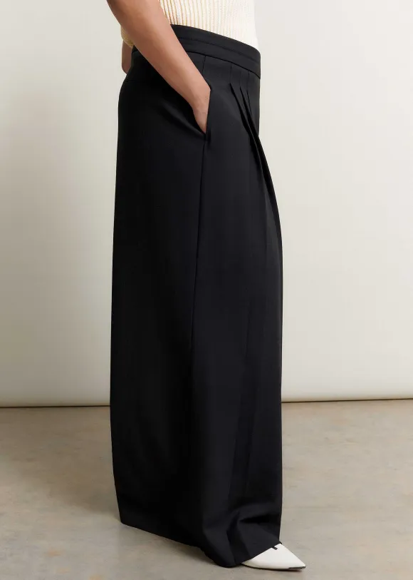 Pleated Ultra Wide-Leg Trouser