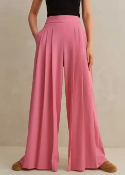 Pleated Ultra Wide-Leg Trouser