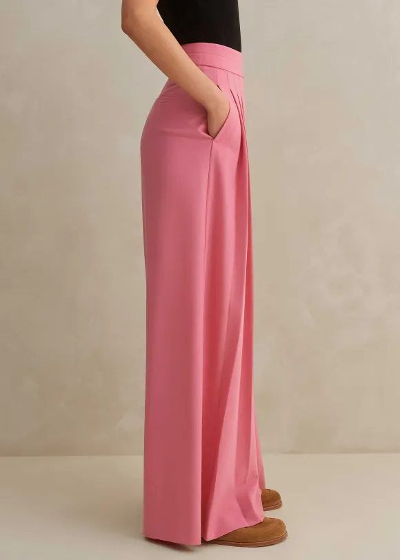 Pleated Ultra Wide-Leg Trouser