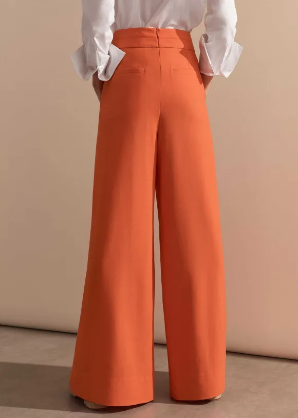 Pleated Ultra Wide-Leg Trouser