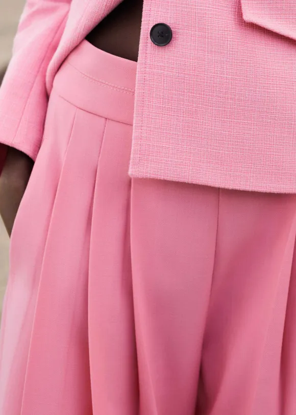 Pleated Ultra Wide-Leg Trouser + Contour Jacket Suit