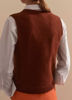Pure Cashmere Scoop Neck Vest