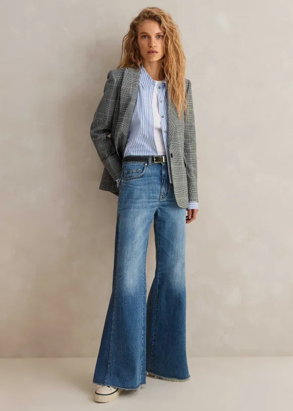 Regular Length Split Seam Flare Jean