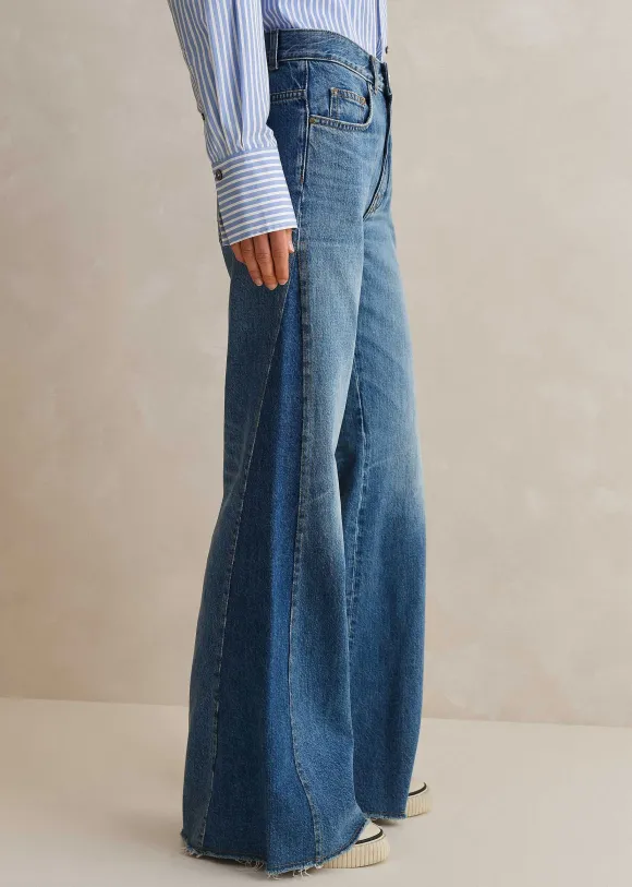 Regular Length Split Seam Flare Jean