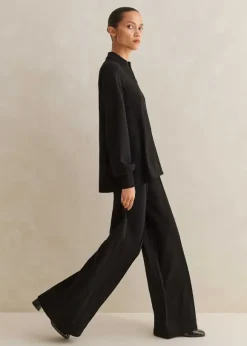 Regular-Length Travel Tailoring Wide-Leg Palazzo Co-Ord