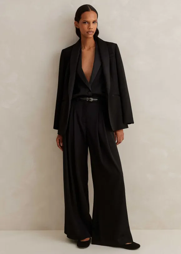Regular-Length Wide-Leg Forever Tux Trouser