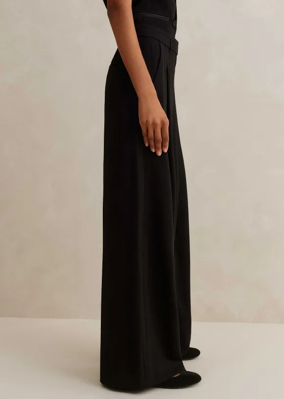 Regular-Length Wide-Leg Forever Tux Trouser