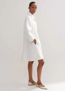 Sculptural Sleeve Swing Coat Co-Ord