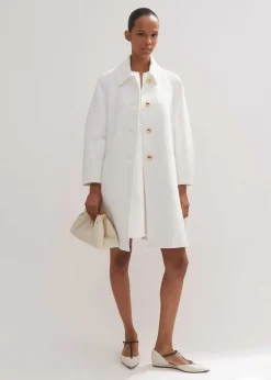 Sculptural Sleeve Swing Coat Co-Ord