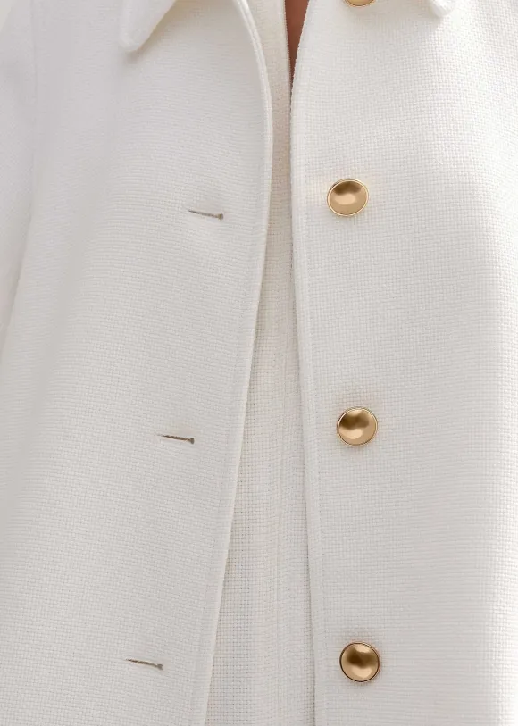 Sculptural Sleeve Swing Coat Co-Ord