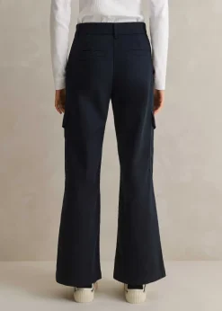Short Length Cotton Flared Cargo Trouser