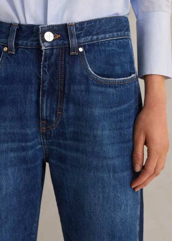 Short Length Split Seam Flare Jean