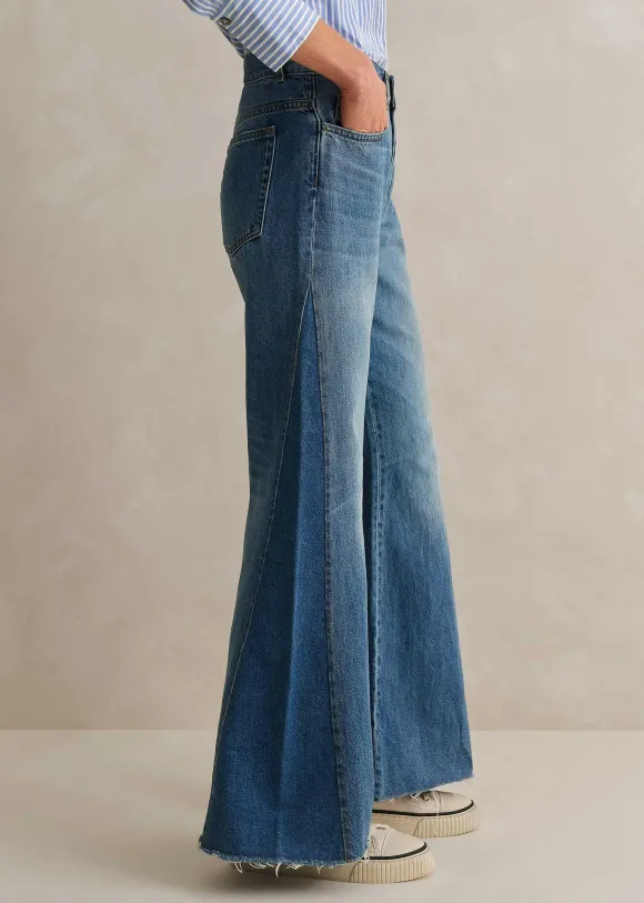 Short Length Split Seam Flare Jean
