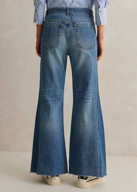 Short Length Split Seam Flare Jean