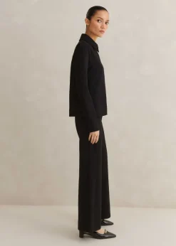 Short Travel Tailoring Kick Flare Trouser Co-Ord