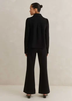 Short Travel Tailoring Kick Flare Trouser Co-Ord