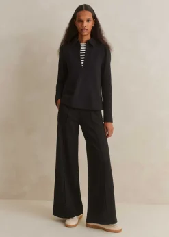Short-Length Travel Tailoring Palazzo Co-Ord