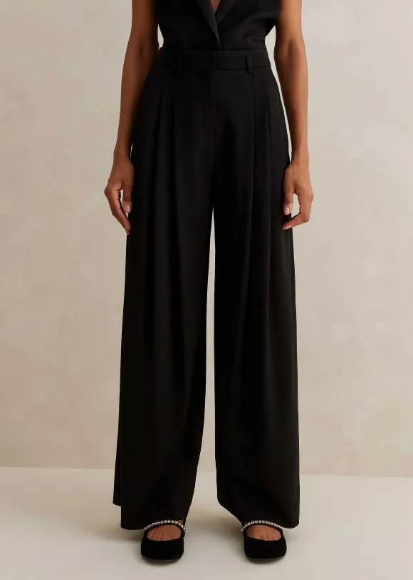 Short-Length Wide-Leg Forever Tux Trouser