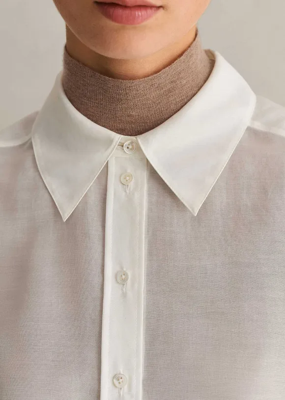 Silk Cotton Layering Shirt