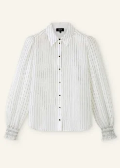 Silk Cotton Stripe Shirt