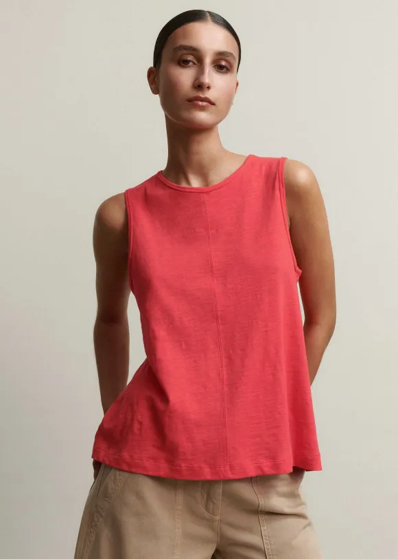 Slub Crew Neck Swing Vest
