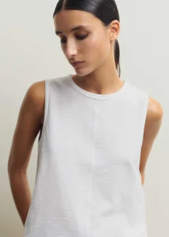 Slub Crew Neck Swing Vest