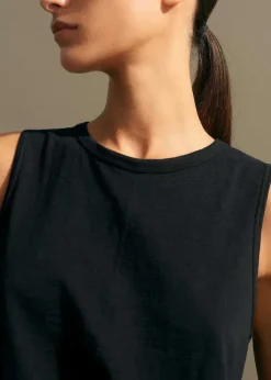 Slub Crew Neck Swing Vest