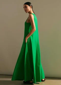 Slub Jersey Halterneck Maxi Dress