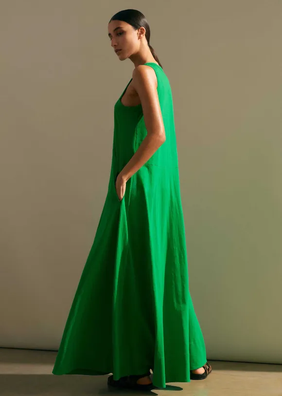 Slub Jersey Halterneck Maxi Dress