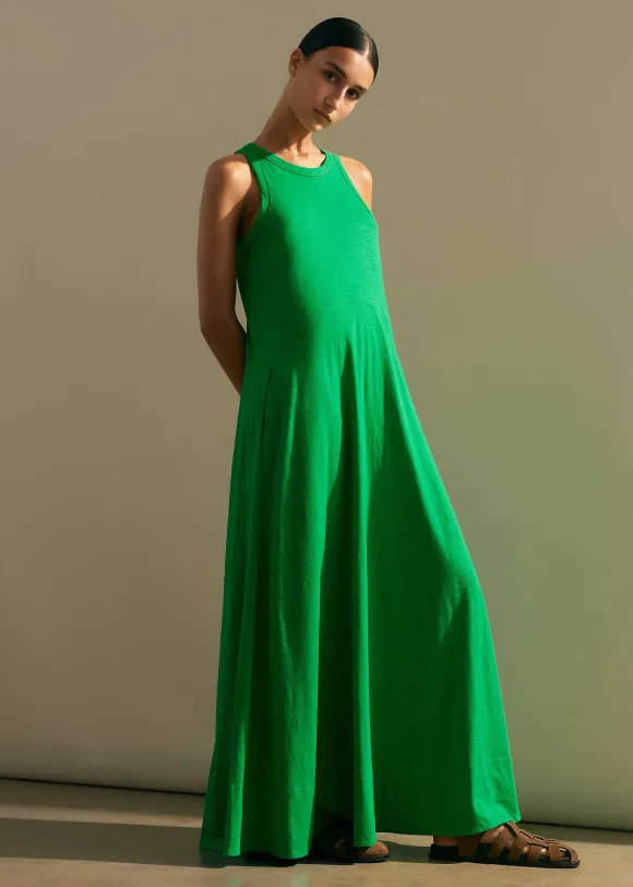 Slub Jersey Halterneck Maxi Dress