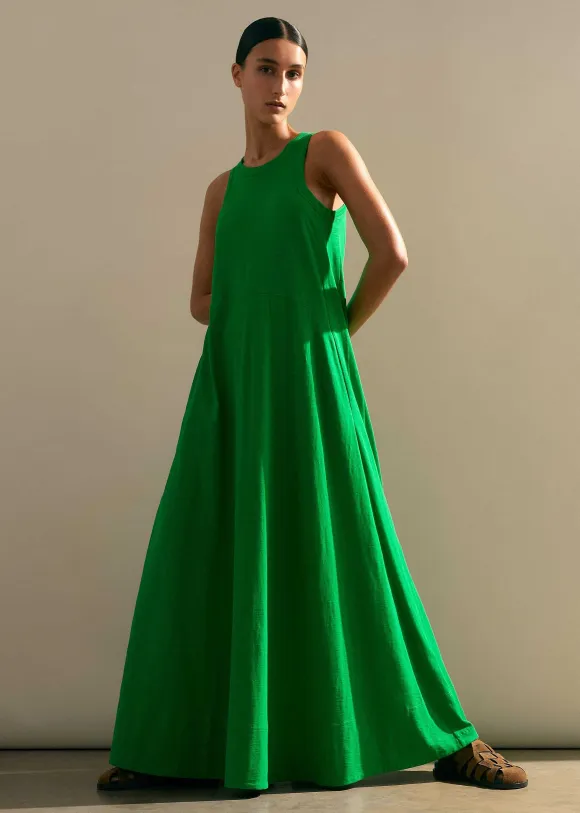 Slub Jersey Halterneck Maxi Dress