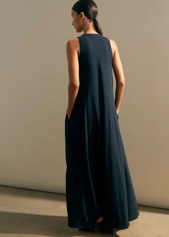 Slub Jersey Halterneck Maxi Dress