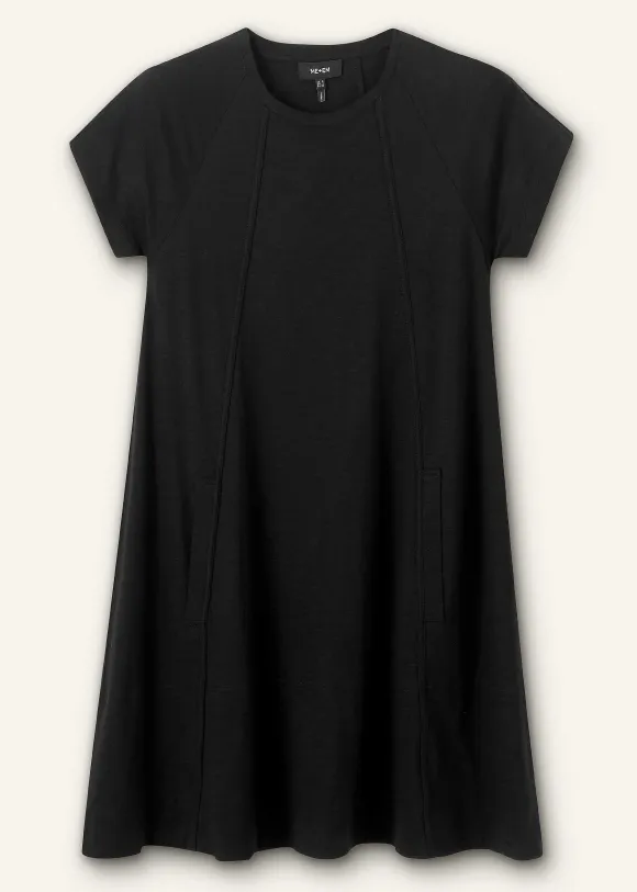 Slub Jersey Raglan Seam Short Swing Dress