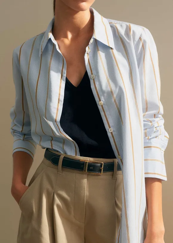 Slub V-Neck Swing Vest