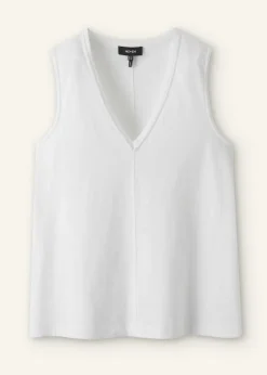 Slub V-Neck Swing Vest